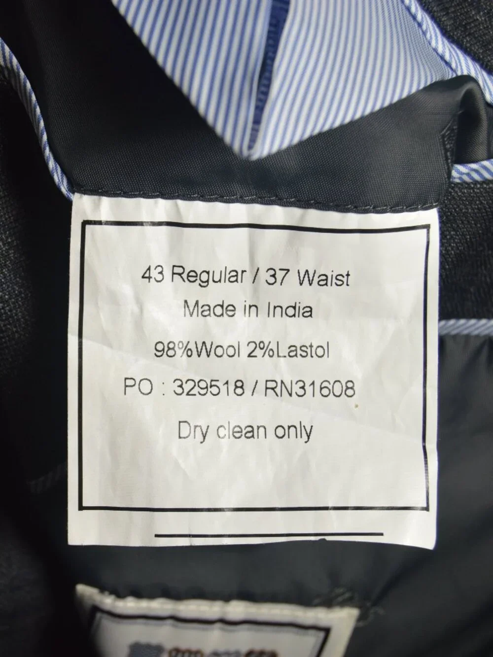 Jos A Bank 1905 Suit Mens 43 R Slim Fit Gray Plaid 2Pc Wool Blend 36 x 31